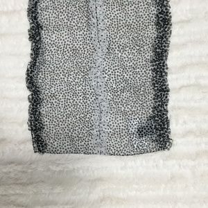 WHBM Black & White Polka Dot Scarf - OS